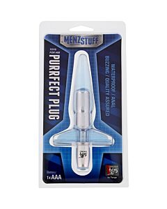 Menzstuff Plug Purrfect Clear Blue - Plug Anal Vibrante