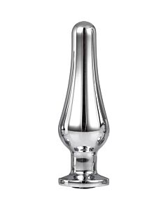 Brilhante Love Silver Plug de Prazer M - Plug anal com joia - Prata - Alumínio