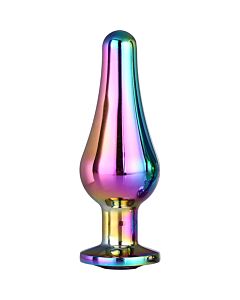 Plug Anal de Alumínio com Joia Gleaming Love Coloured Pleasure Plug S