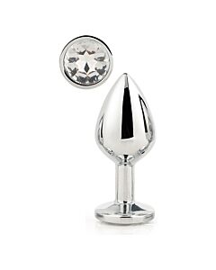 Brilhante Love Silver Plug Pequeno 7,1 cm - Brinquedos Eróticos