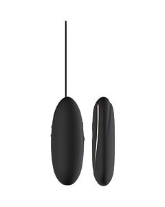 Ovo Vibrador Elite Elize Recarregável com Controle Remoto - Preto