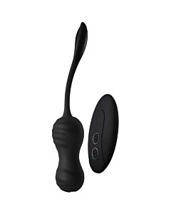 Ovo Vibratório Empurrador com Controle Remoto Dark Desires Virginia - Preto