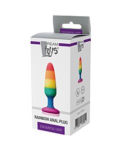 Colorido Plug Anal Pequeno Love Rainbow - Plug Anal Orgulho Arco-Íris