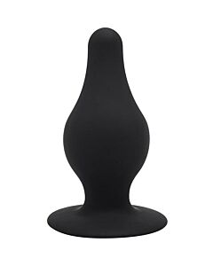 Cheeky Love Plug de Prazer de Dupla Densidade XS Preto - Plugue de Silicone com Ventosa