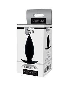 Cheeky Love Anal Plug Pequeno Preto - Plug Anal de Silicone de Grau Médico