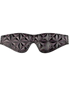 Blindagem Blaze roxa - Venda erótica BDSM com design roxo - Neoprene macio e confortável - Unissex