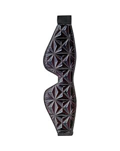 Blindagem Blaze roxa - Venda erótica BDSM com design roxo - Neoprene macio e confortável - Unissex