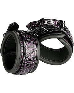 Blaze Handcuff Purple - Algemas elegantes de couro roxo