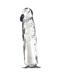 Dream Toys - Dildo transparente de 22,8cm em gelatina