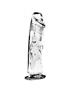 Dream Toys - Dildo transparente de 22,8cm em gelatina