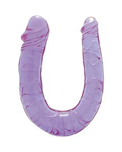 Dreamtoys Pênis Duplo - PVC sem ftalatos - 15,5 cm - Roxo