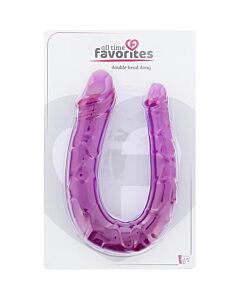 Dreamtoys Pênis Duplo - PVC sem ftalatos - 15,5 cm - Roxo