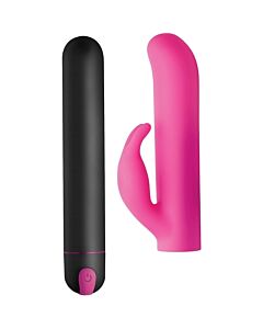 Bala XL com capa de silicone Coelhinho - Rosa