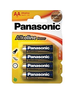 Pilhas x4 Panasonic AA-LR06 Alcalina - Blister 4 unidades