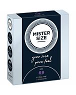Mister size 69- preservativos extrafinos (3 unidades)