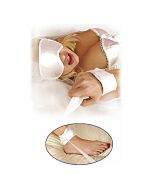 Cetim branco Fetish kit bondage