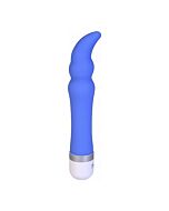 Silicone vibrador flor de lis g azul de seda