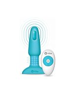 Rimming plug 2 vibrador con mando - turquesa