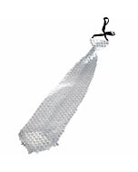 Aliv corbata con lentejuelas plata