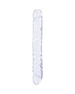 geléias de cristal dupla pênis de 30 cm transparente