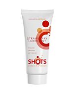 água Shotslube base lubrificante morango 100ml sabor