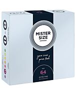Mister tamanho 64mm - pack de 36 preservativos