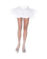 Leg Avenue collants com glitter estilo rede industrial branco-prata