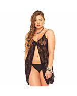 Leg avenue rose lace babydoll&tanga talla grande