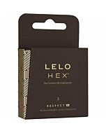 Lelo hex preservativos respeitam xl 3uds