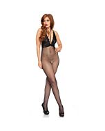 Leg avenue bodystocking de red con abertura