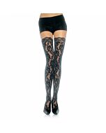 Meias Floral Lace Avenue