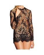 Picardías black rose negro