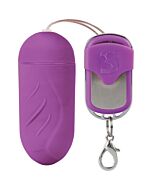 Tiros de ovo com nervuras controle remoto lila 100 silicone