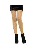 Leg avenue medias de lurex transparentes oro