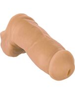 Engrenagem packer manga penis 12,8 cm - couro