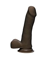 Dildo fino Ultraskyn 16,50 cm - marrom