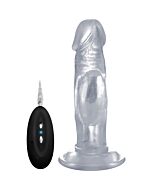Rock real vibrador 007 100 realistico 15 cm transparente