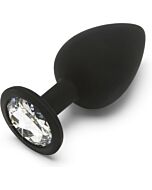 Joia de saque de diamante - plug de silicona - grande