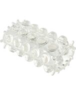 tampa do Super elástico para pénis transparente texturizada