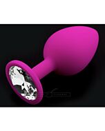 Plug silicone rosa - l