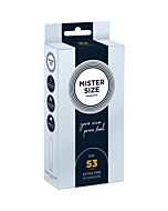 Mister tamanho 53mm - pack de 10 preservativos