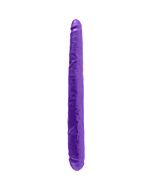Pene doble 43 cm morado