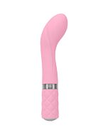 Sassy vibrador punto g con cristal - rosa