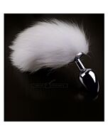 Plug prateado com cauda - s