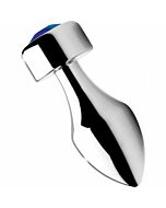 Bujão de alumínio com gema azul - pequeno