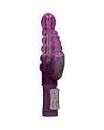 Vibrador rampante burbujas con rotación - morado