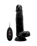 Rock real 003 100 vibrador 20 centímetros realistico preto