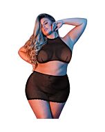 Sexytime - blusa e minissaia - preta