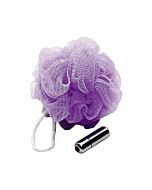 Sexo na esponja de malha de banho com vibrava