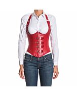 Cinturilla rojo brillante estilo chaleco